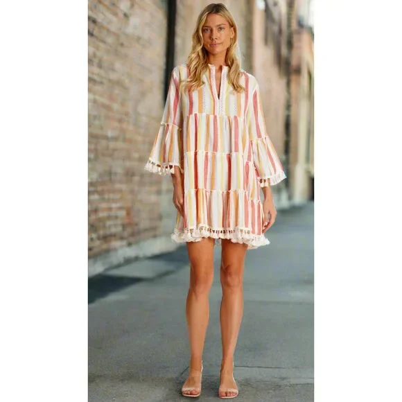 3/4 Sleeve Mini Dress - Picture 2 of 5